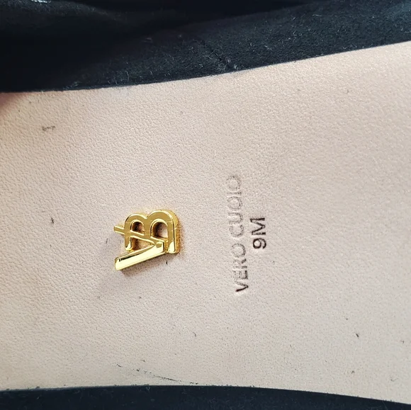 NWT$695 Veronica Beard Suede Dali Knee High Stiletto Heeled Boots in Black Sz 9 - Picture 15 of 16